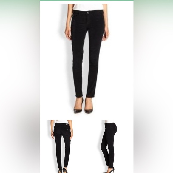 True religion Halle mid rise super skinny black trendy stretch corduroy jeans 31 - Picture 1 of 6